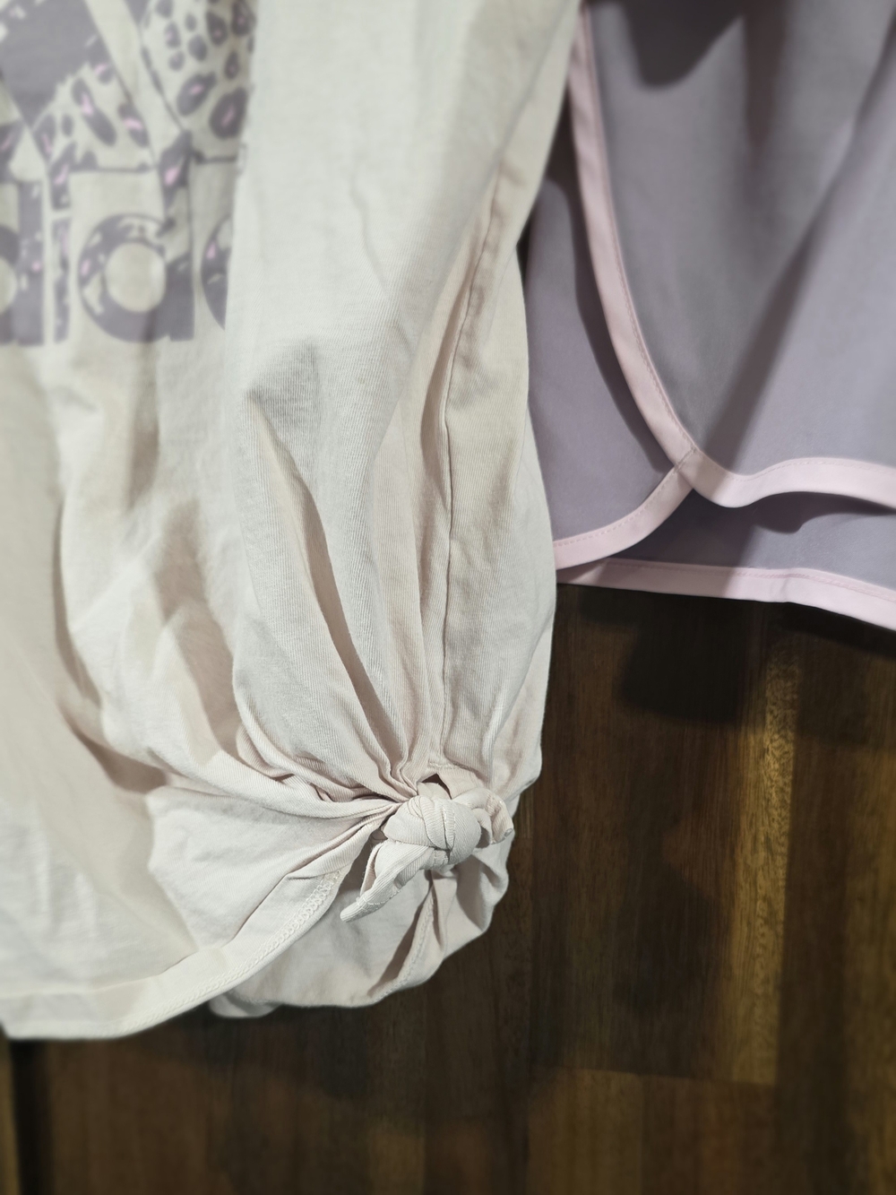 adidas Pink Shirt & Lavender Athletic Shorts - Picture 7 of 7